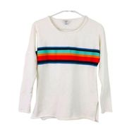 Crown and Ivy Rainbow French Terry top