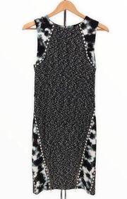 Rachel Roy Tweed Cloud Sleeveless Bodycon Cocktail Sheath Dress size 10