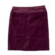 Behnaz Sarafpour womens  purple velour pencil skirt 3 grunge goth hippie boho