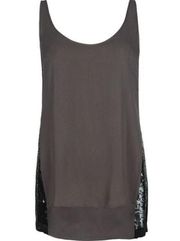 All Saints Madison Vest Sequin Tank Top