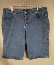 Riders By Lee Light Wash Jean Shorts Size 16W