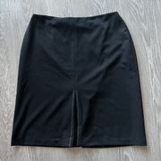 Worthington Skirt Womens Size 14 Black Hidden Pleated Front Career