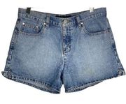 Jeans Vintage 5 Pocket Omega Side Slit Denim Shorts Blue Size 8
