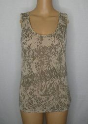 Cynthia Steffe Snakeskin Print Racerback Tank Top