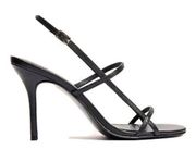 Reformation Isabelle Strap Heels Sandals Minimalist Dressy Pumps Black Size 8.5