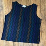 Vintage Brenda French for French Rags sleeveless top size large