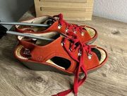 Fly London Women’s Red Size 40 Scarlett Red Lace Up Shoes