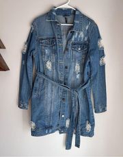 Fashion Tour Long Denim Jacket