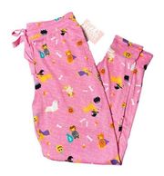 Jaclyn Smith Halloween Dogs in Costume Pajama Bottoms Pink