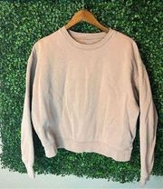 Girlfriend Collective Tan Crewneck Size Medium Essential