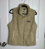 Patagonia  los gatos fuzzy full zip vest jacket size large women’s