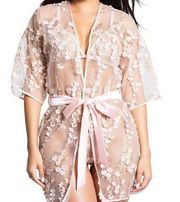 Pink and Gold Sexy Robe Lingerie Intimates Sleepwear ONE SIZE