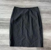 Halogen Black Pencil Skirt 0 Lined Zip A14