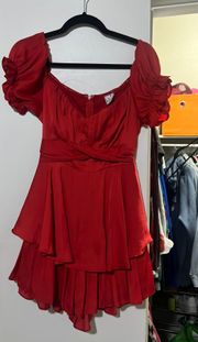 Red Gameday Romper