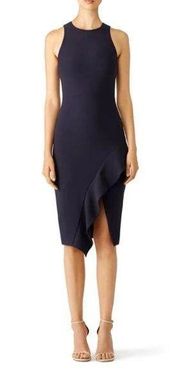 Cinq a Sept Blue Piper Ruffle Hem Dress Size 4 US $395