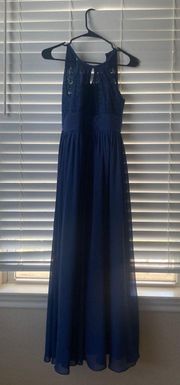 JJ’s house Navy Blue Bridesmaids Dress