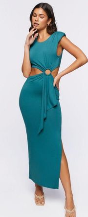 O-Ring Cutout Maxi Dress