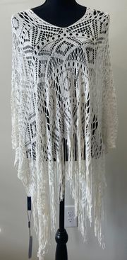 Elietian White Dream Catcher Poncho