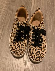 Cheetah Print Platform Sneakers