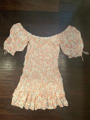 Ruffle Floral Mini Dress