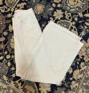 Revolve White High Waisted Wide Leg Jeans