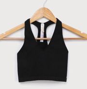 Free People Small  Movement Free Throw Crop Bra Top Black BNWTS