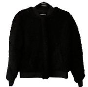 Who What Wear Black Sherpa Jacket