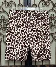 JCrew leopard print shorts