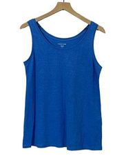 NWOT Eileen Fisher Organic Linen Tank - Blue - XS