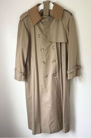 Burberry London Long Trench Coat Wool Lining 14P