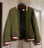 Green Bomber Jacket