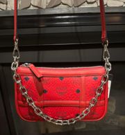 Red Leather Crossbody