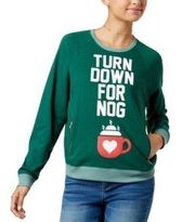 Doe Mighty Fine Turn Down For Nog Sweatshirt sz L