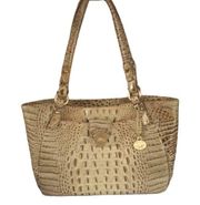 Brahmin Melbourne Collette Croc Embossed Leather Handbag Purse