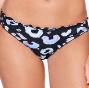 Salt+Cove Leopard print ruched bikini swim bottom