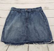 J Brand Skirt Size 25 Womens Blue Denim Mini A Line Ambition