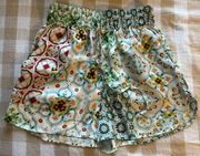 Patterned High-Waisted Shorts