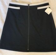 Halogen black and white mini skirt size 6‎ NWT
