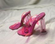 pink translucent heel