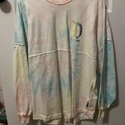 Disney land Rainbow Tie-Dye Crewneck