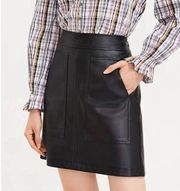 Loft faux leather skirt NWOT