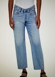 Citizens of Humanity Jeans Womens Elle V-Front Button Fly Straight Leg Sz 28