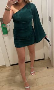 Emerald Ribbed Dress