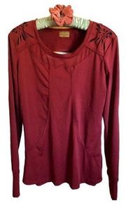 Catherine Malandrino Cranberry Training Pullover Outerwear Top Small