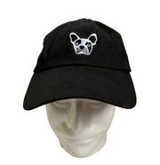 Puppy Dog Head Cap Bulldog Pug Logo Baseball Hat Charlotte Russe Black