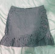 Striped Ruffle Skirt 