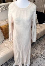 MOON‎ RIVER Tan Sweater Midi Dress Size XS