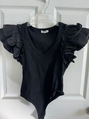 Day And Moon Black Bodysuit