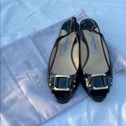 GUC Jimmy Choo patent leather wedges size 37.5
