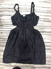 Outfitters black cut out lace mini dress